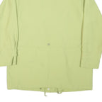 Womens Green Button Jacket L Polyester Blend Plain Lightweight Casual