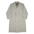 WESTBURY Mens Beige Woven Classic Coat XL Button Closure Long Sleeve Belted