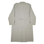 WESTBURY Mens Beige Woven Classic Coat XL Button Closure Long Sleeve Belted