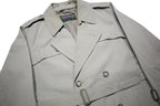 WESTBURY Mens Beige Woven Classic Coat XL Button Closure Long Sleeve Belted