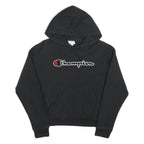 CHAMPION REVERSE WEAVE Womens Black Hoodie XS Cotton Blend Casual Pullover