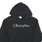 CHAMPION REVERSE WEAVE Womens Black Hoodie XS Cotton Blend Casual Pullover