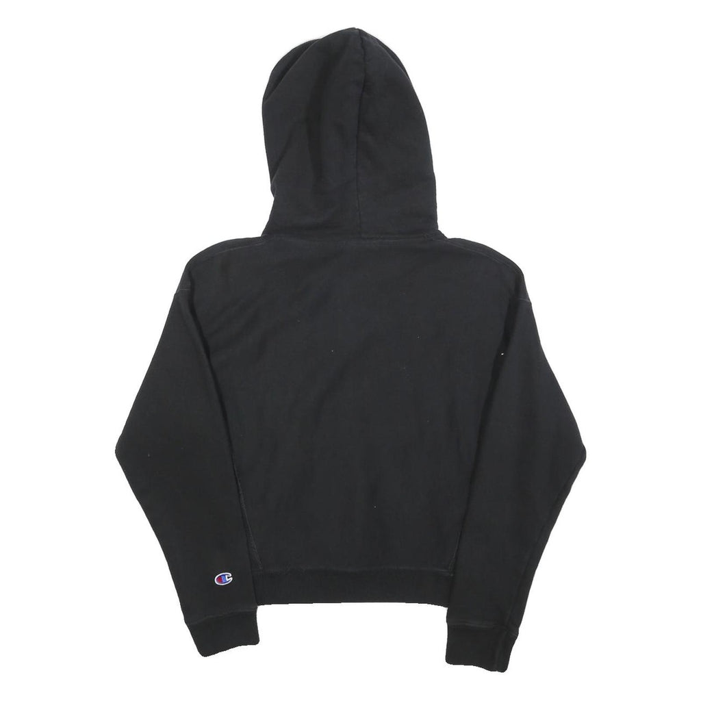 CHAMPION REVERSE WEAVE Womens Black Hoodie XS Cotton Blend Casual Pullover