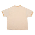CALVIN KLEIN JEANS Mens Beige & Cream Striped Modern T-Shirt XL Short Sleeve