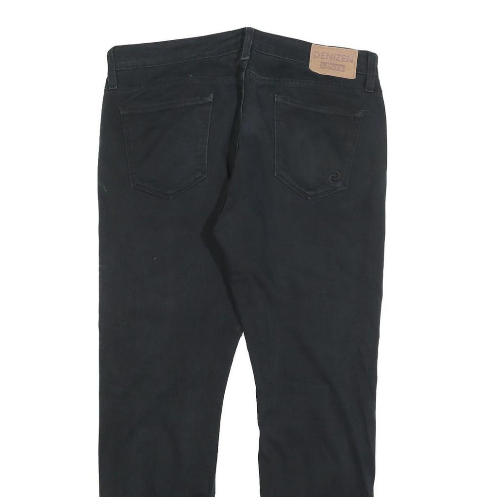 LEVI'S Mens Black Cotton Blend Slim Zip Trousers W36 L32 Denim Skinny Fit