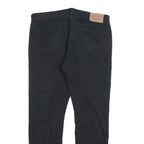 LEVI'S Mens Black Cotton Blend Slim Zip Trousers W36 L32 Denim Skinny Fit