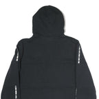 PUMA Mens Black Cotton Hoodie M Printed Logo Casual Streetwear Sweatshirt