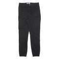 TALLY WEIJL Womens Cotton Blend Black Slim Cargo Trousers W30 L28 Stylish Casual