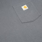 CARHARTT Mens Blue & Yellow Pocket T-Shirt L Short Sleeve Crew Neck Cotton