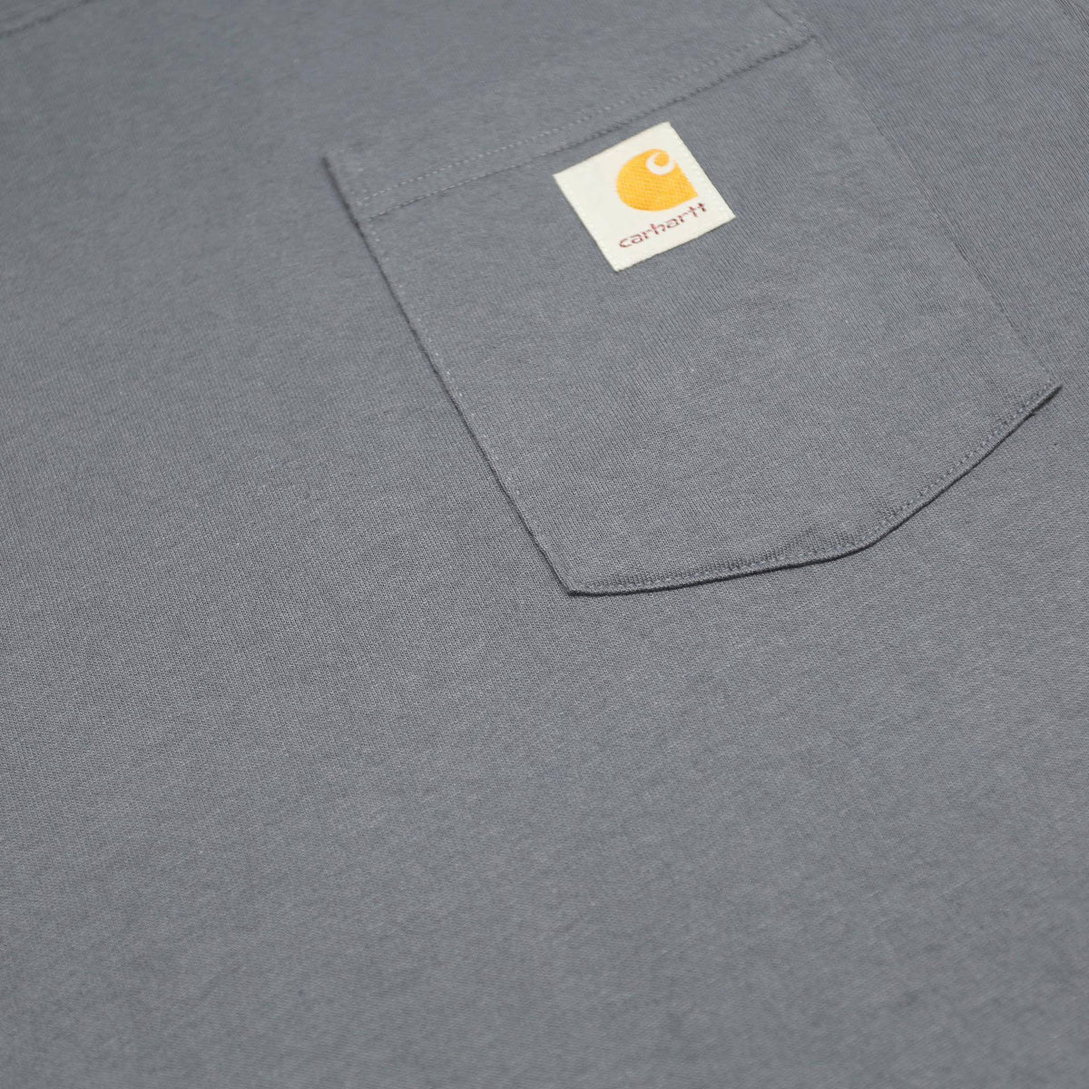 CARHARTT Mens Blue & Yellow Pocket T-Shirt L Short Sleeve Crew Neck Cotton