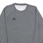 ADIDAS Mens Grey Crew Neck M Cotton Blend Sweatshirt Sports Training Pullover