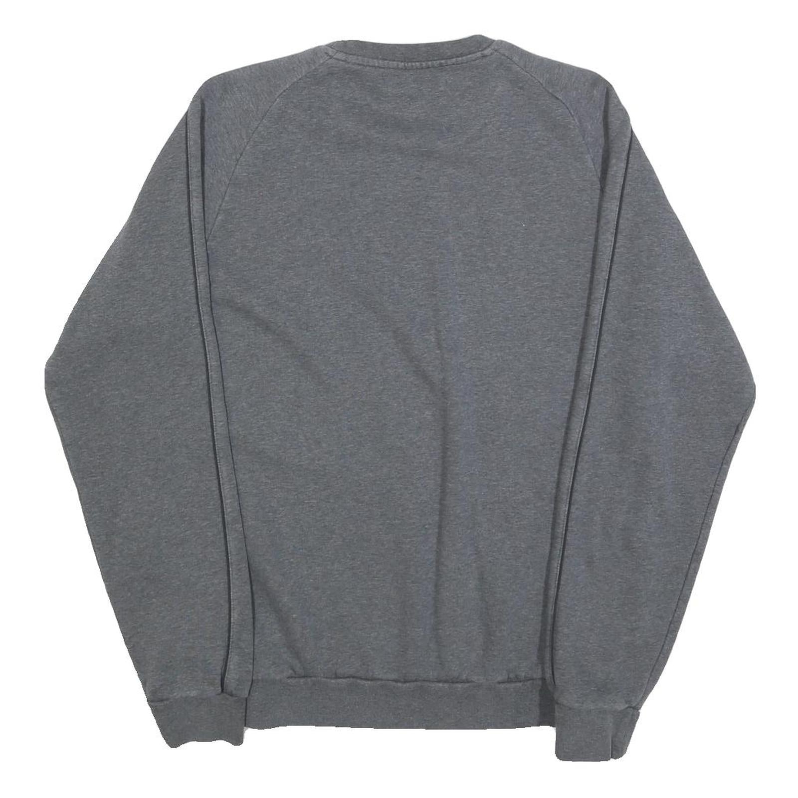 ADIDAS Mens Grey Crew Neck M Cotton Blend Sweatshirt Sports Training Pullover