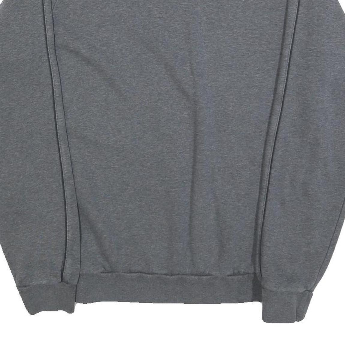 ADIDAS Mens Grey Crew Neck M Cotton Blend Sweatshirt Sports Training Pullover