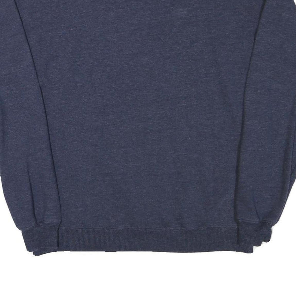 MICKEY MOUSE Mens Blue Sweatshirt Crew Neck S Cotton Blend Cartoon Graphic