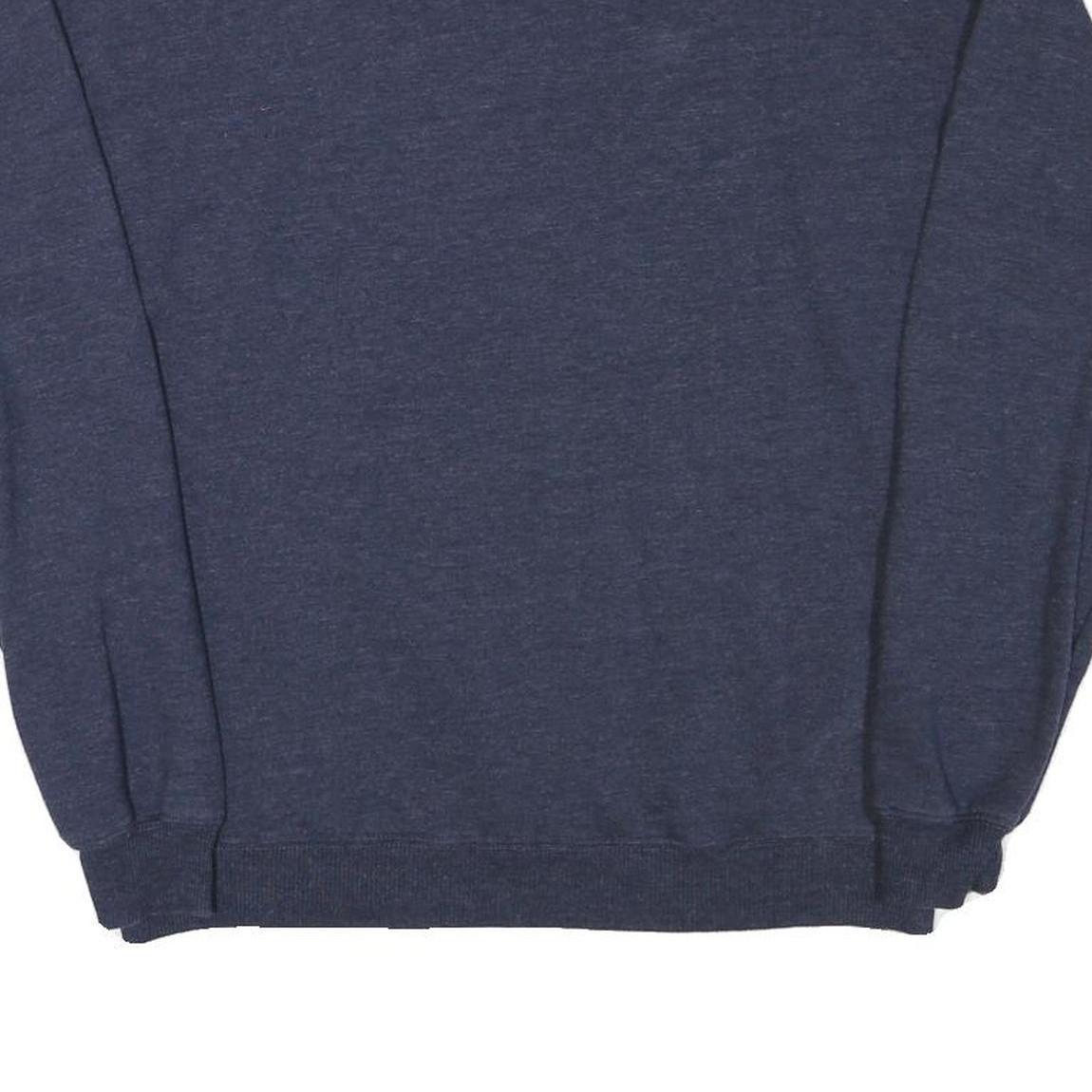 MICKEY MOUSE Mens Blue Sweatshirt Crew Neck S Cotton Blend Cartoon Graphic