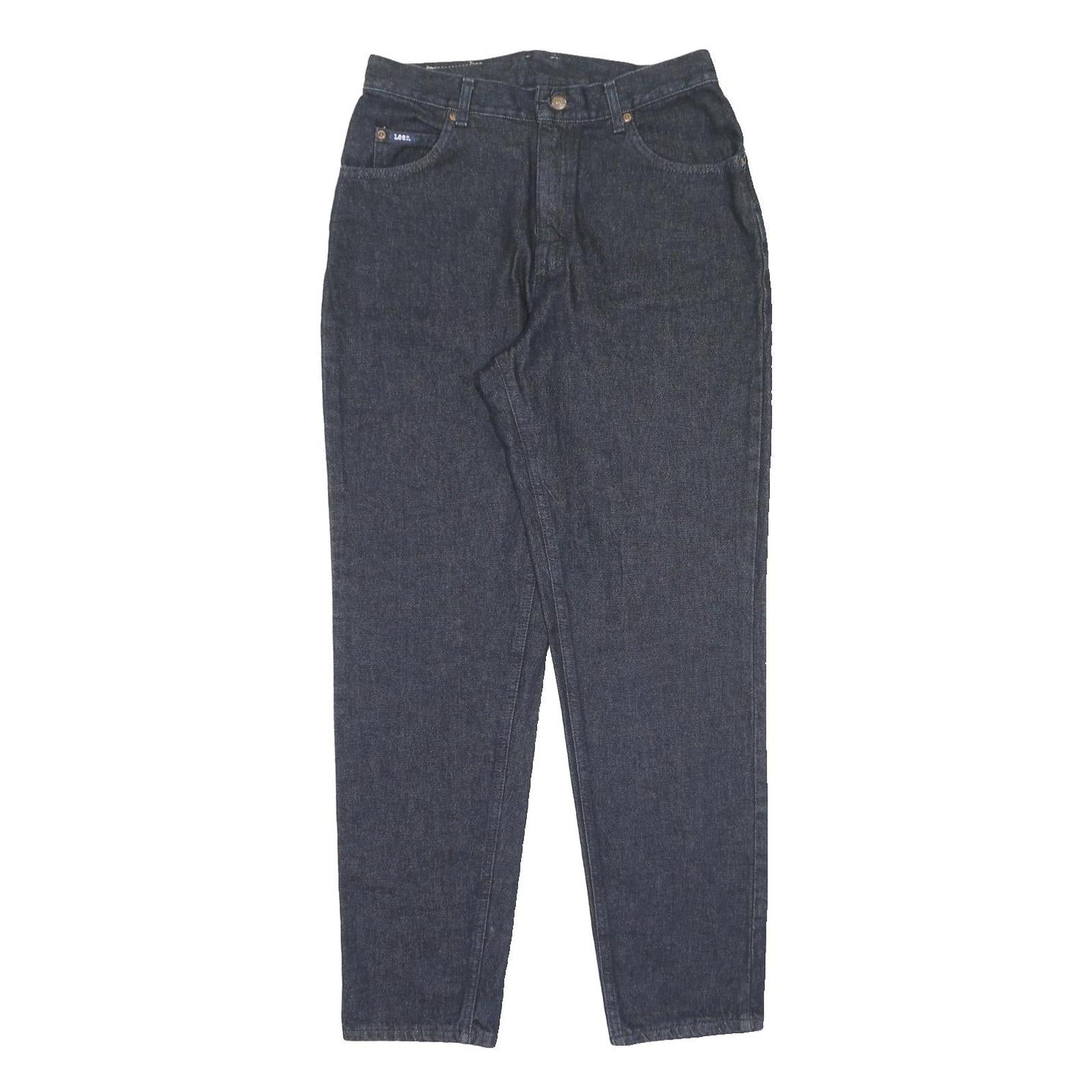 LEE Womens Classic Fit Blue Denim Straight Jeans Cotton W32 L31 Zip