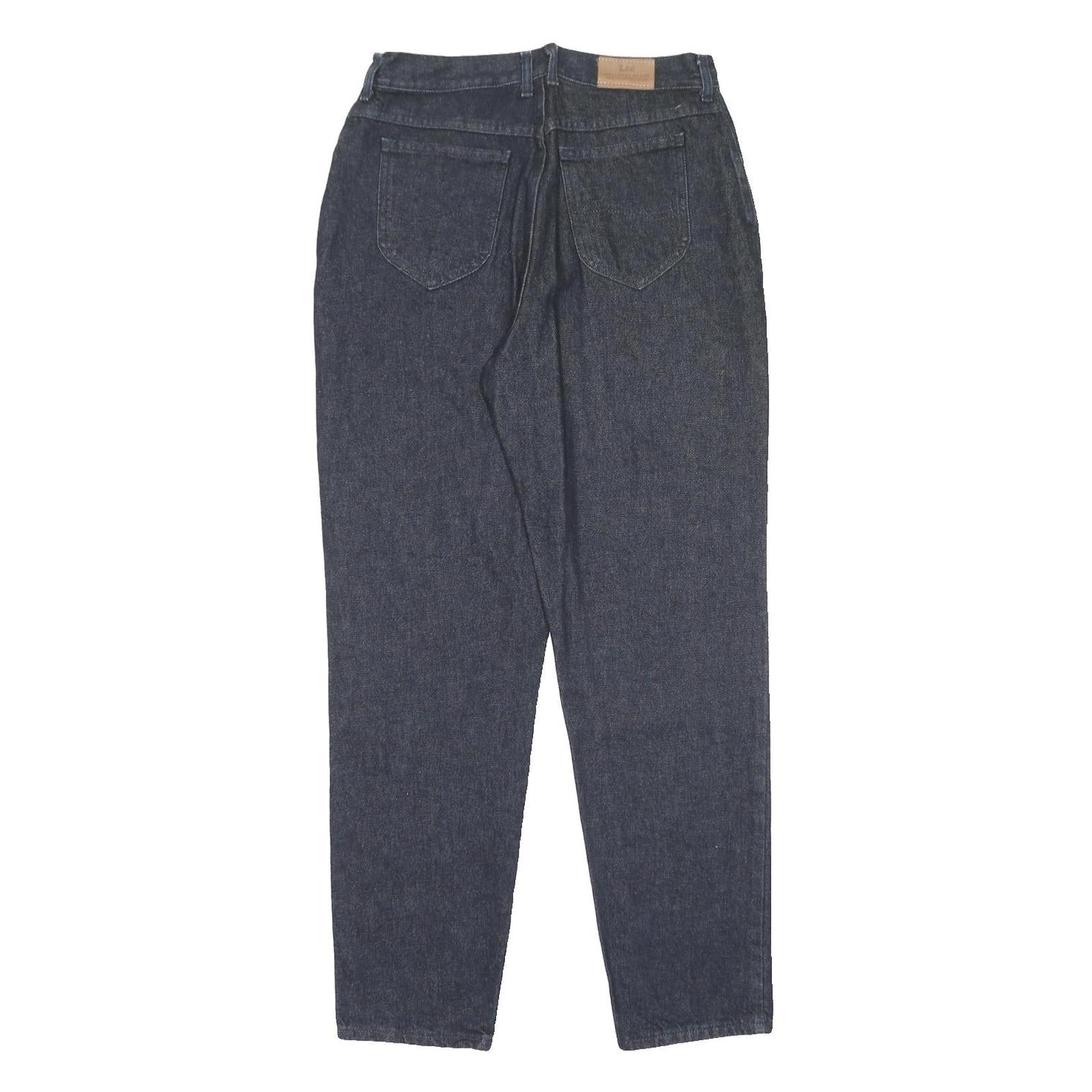 LEE Womens Classic Fit Blue Denim Straight Jeans Cotton W32 L31 Zip