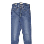 LEVI'S Womens Blue Slim Skinny Denim Medium W24 L28 Classic Fit Zip Jeans