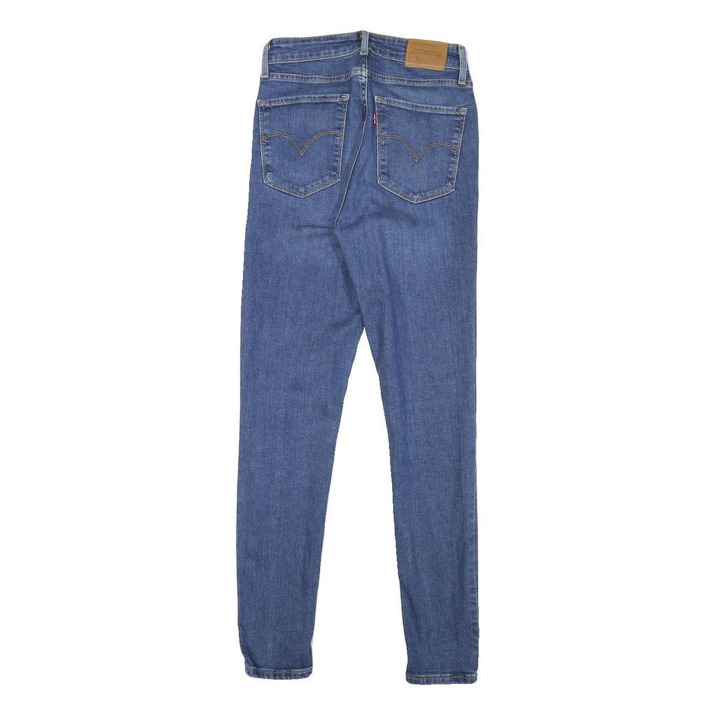 LEVI'S Womens Blue Slim Skinny Denim Medium W24 L28 Classic Fit Zip Jeans