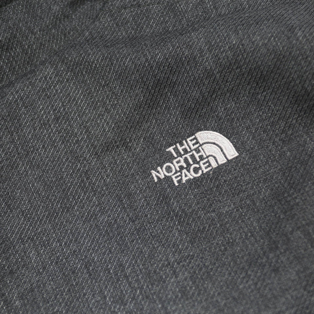 THE NORTH FACE Womens Grey Jacket M Polyester Blend Wool Look Zip Closure Faux