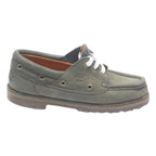 TIMBERLAND Classic Womens Boat Shoes Leather UK 6 Grey Casual Deck Style