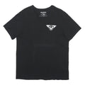 TRUE RELIGION Mens Black Graphic T-Shirt L Short Sleeve V-Neck Printed Logo