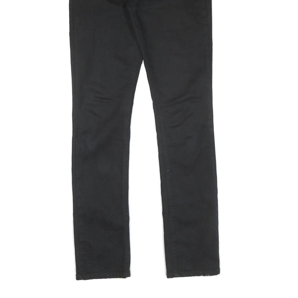 LEVI'S Mens Black Slim Skinny Denim Dark Zip W28 L34 Stretch Slim Fit Jeans