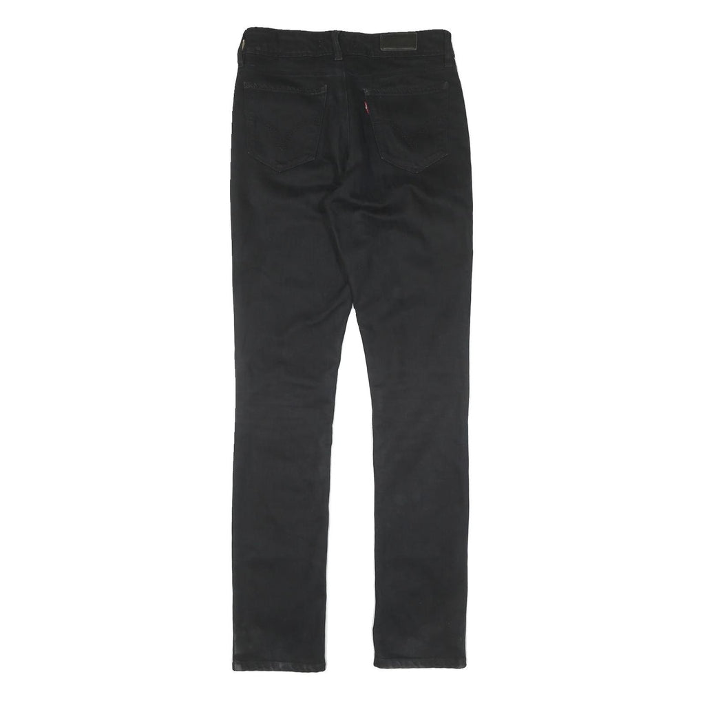 LEVI'S Mens Black Slim Skinny Denim Dark Zip W28 L34 Stretch Slim Fit Jeans