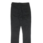 LEVI'S Mens Black Slim Skinny Denim Dark Zip W28 L34 Stretch Slim Fit Jeans