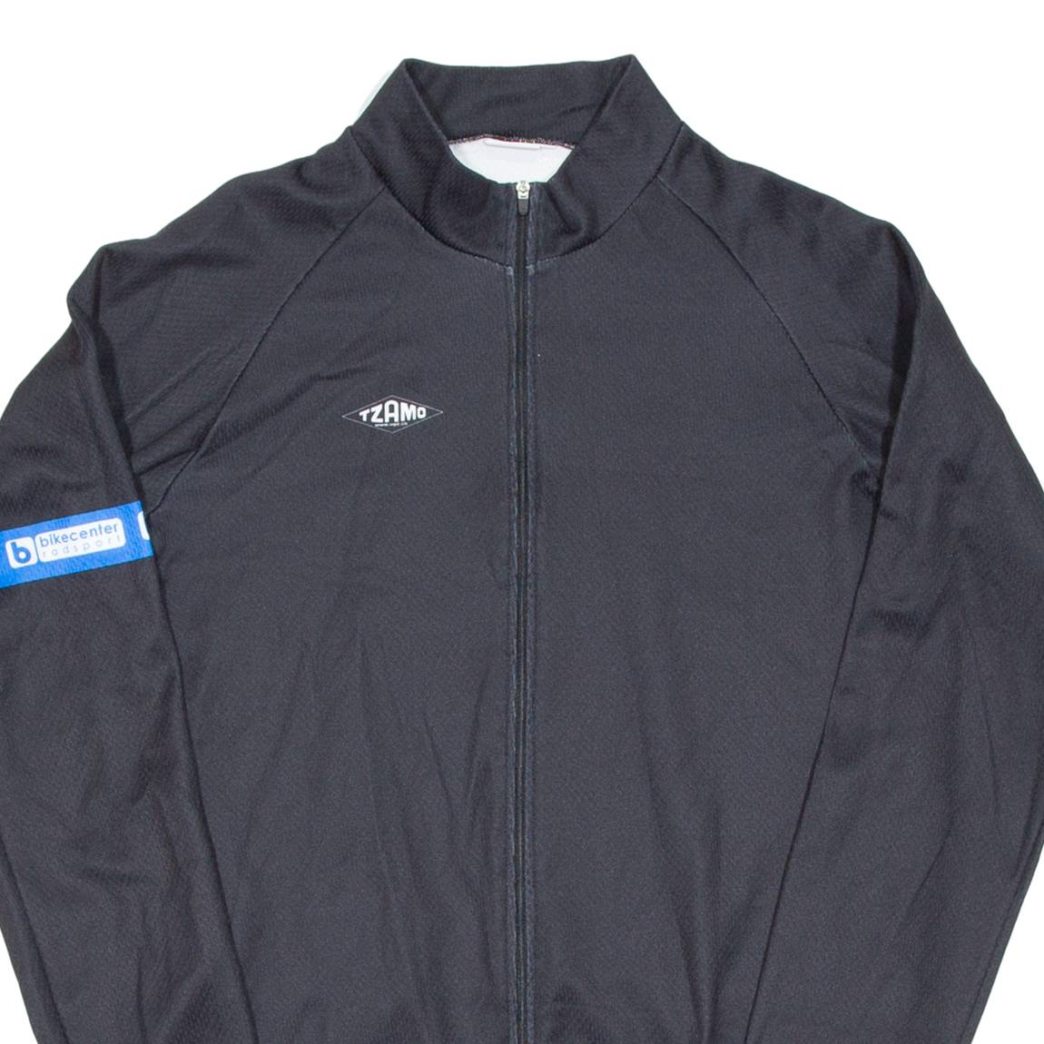 Cycling Mens Jersey Black Long Sleeve 1/2 Zip XL