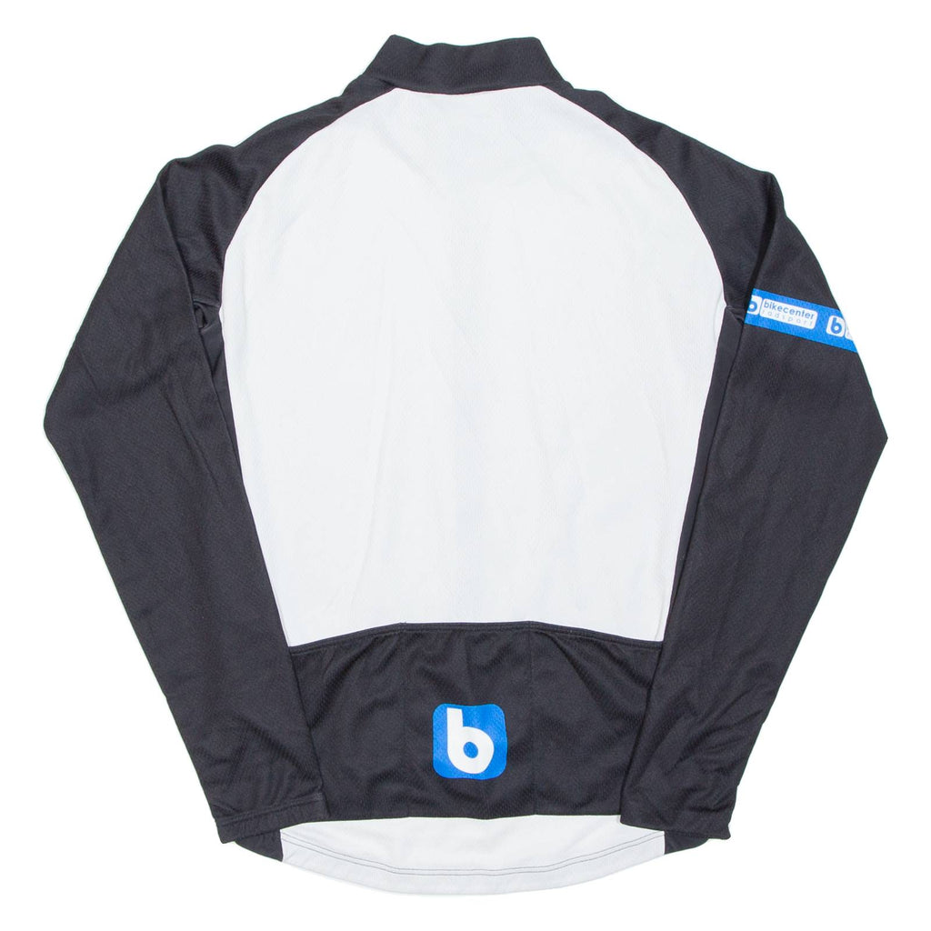 Cycling Mens Jersey Black Long Sleeve 1/2 Zip XL