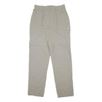 MAMMUT Womens Nylon Beige Regular Trousers W29 L33 Outdoor Zip Pocket
