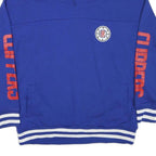 NBA Mens Blue LA Clippers Pullover Sweatshirt M Cotton Blend High Neck