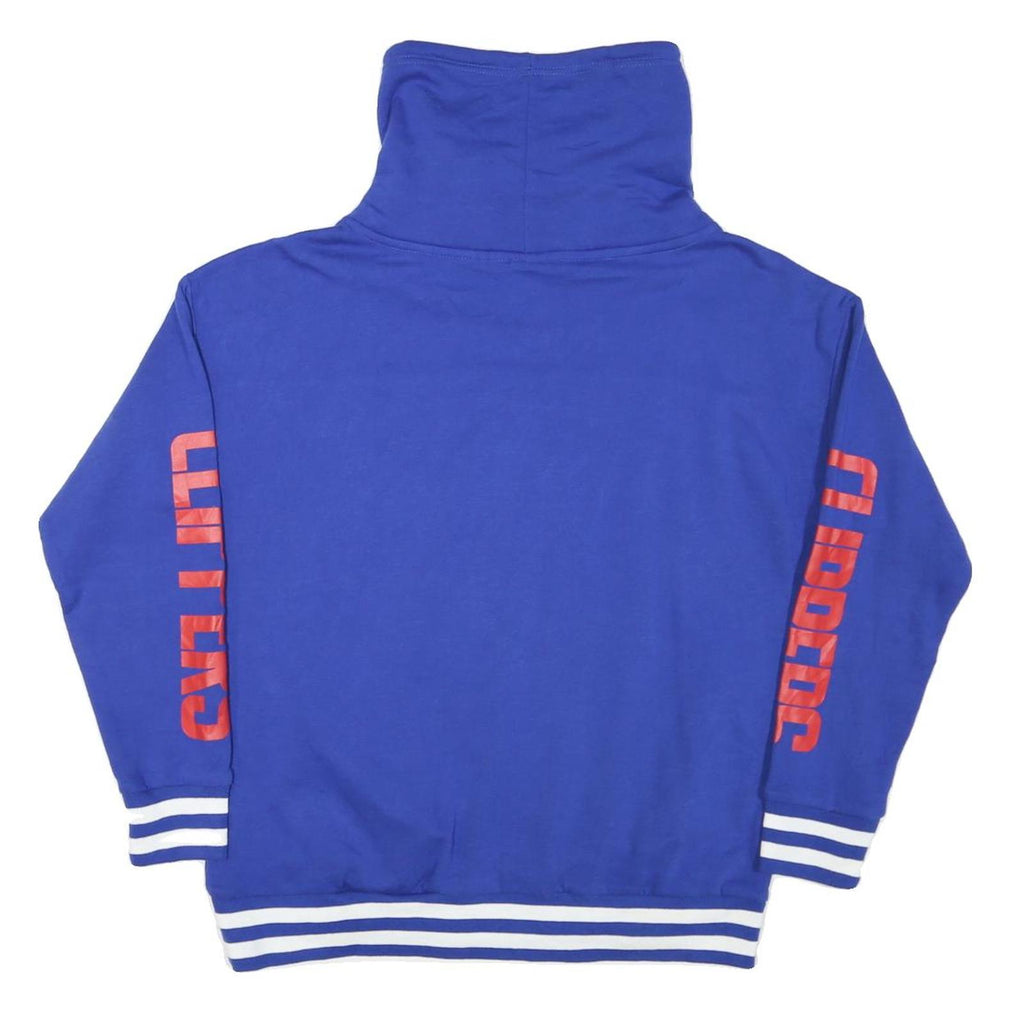 NBA Mens Blue LA Clippers Pullover Sweatshirt M Cotton Blend High Neck