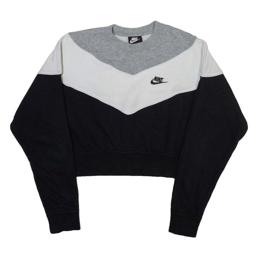 NIKE Cropped Womens Sweatshirt Black M