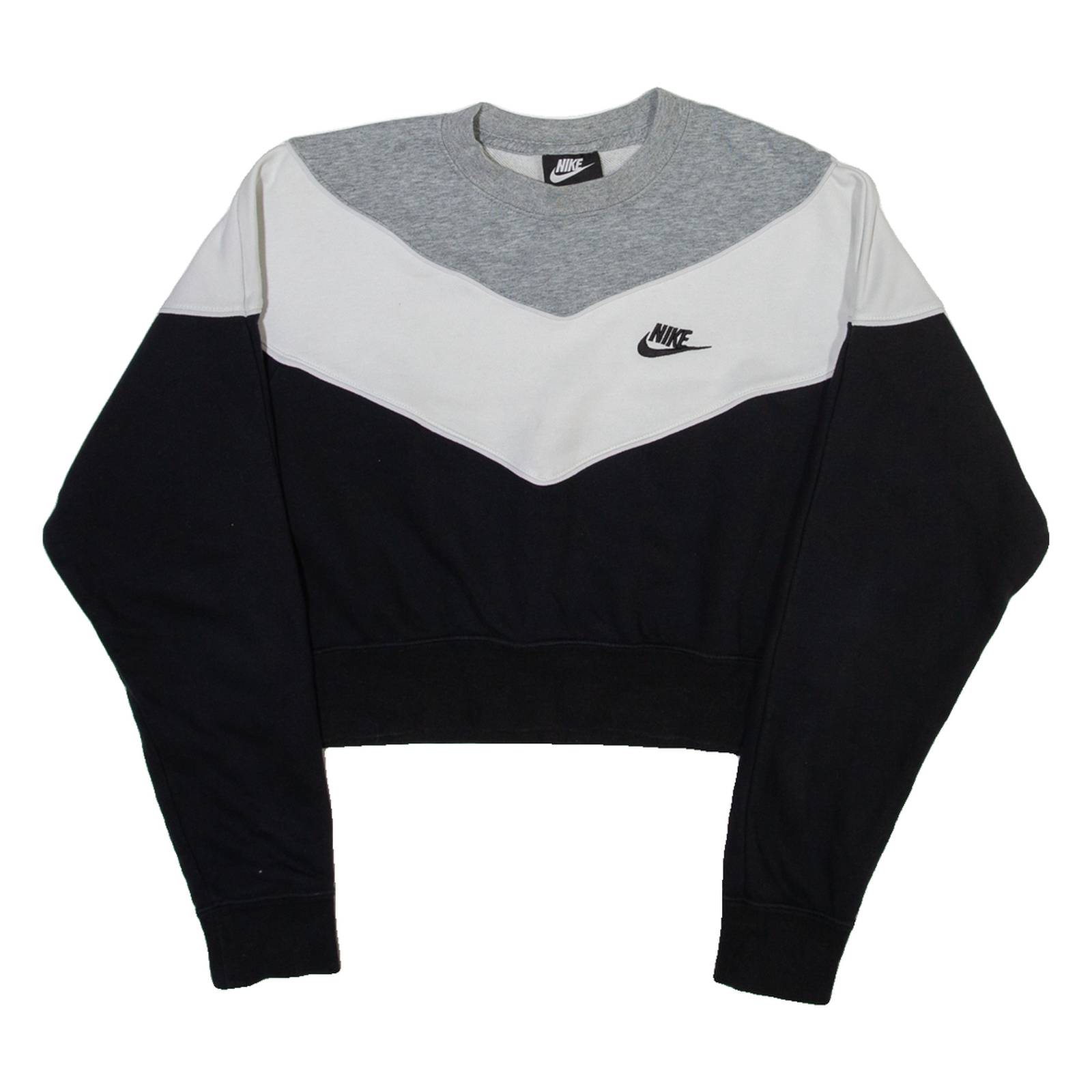 NIKE Cropped Womens Sweatshirt Black M