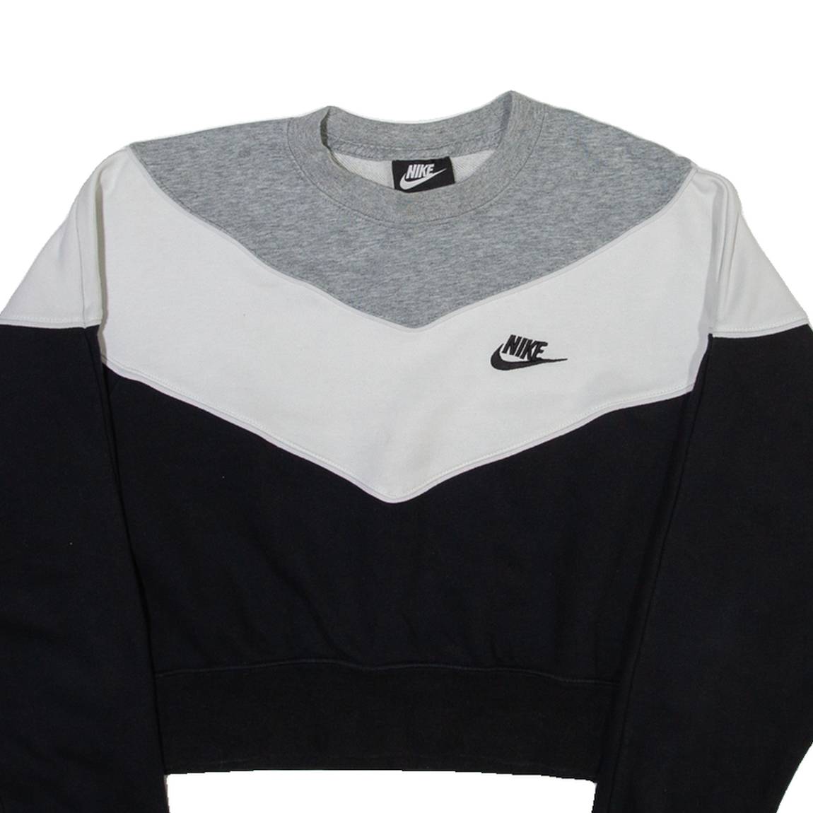 NIKE Cropped Womens Sweatshirt Black M