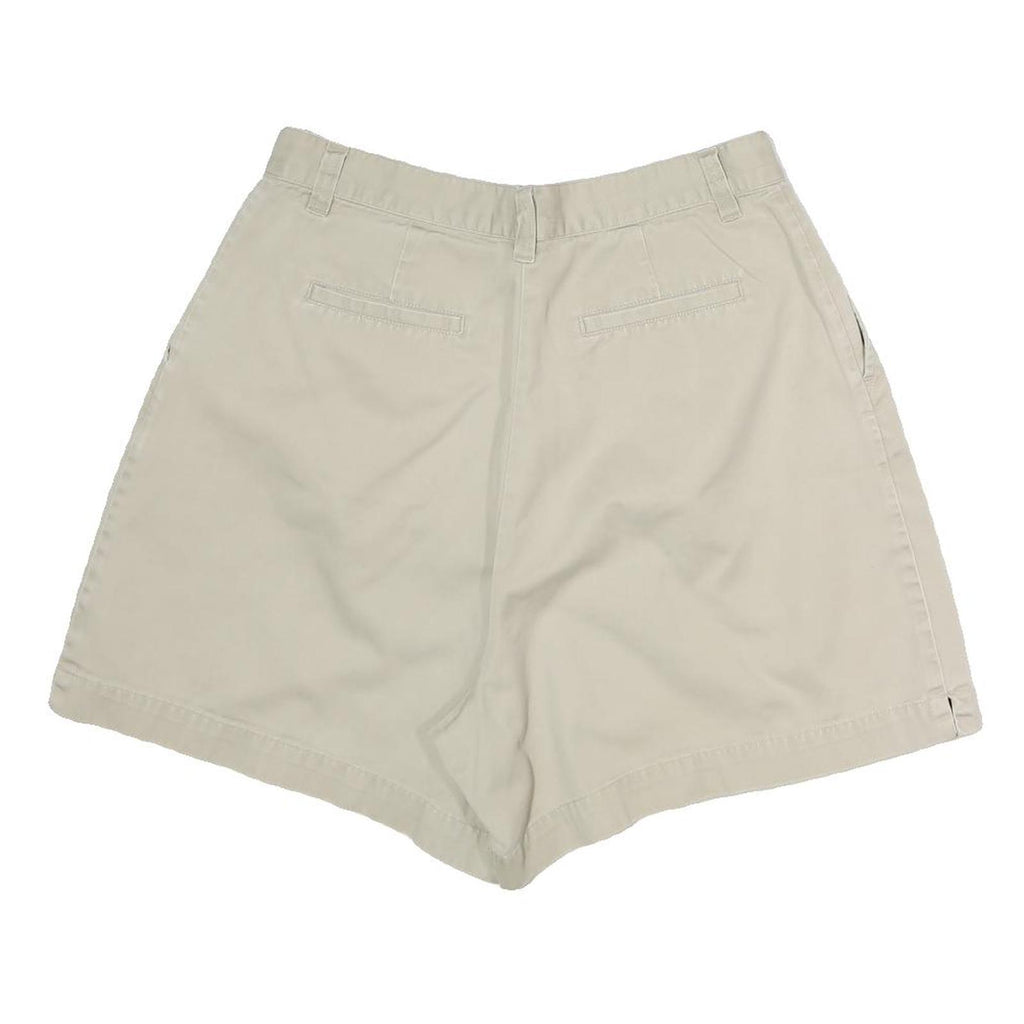 NY & CO Womens Shorts Beige Casual Plain M W28 Lightweight Cotton Blend