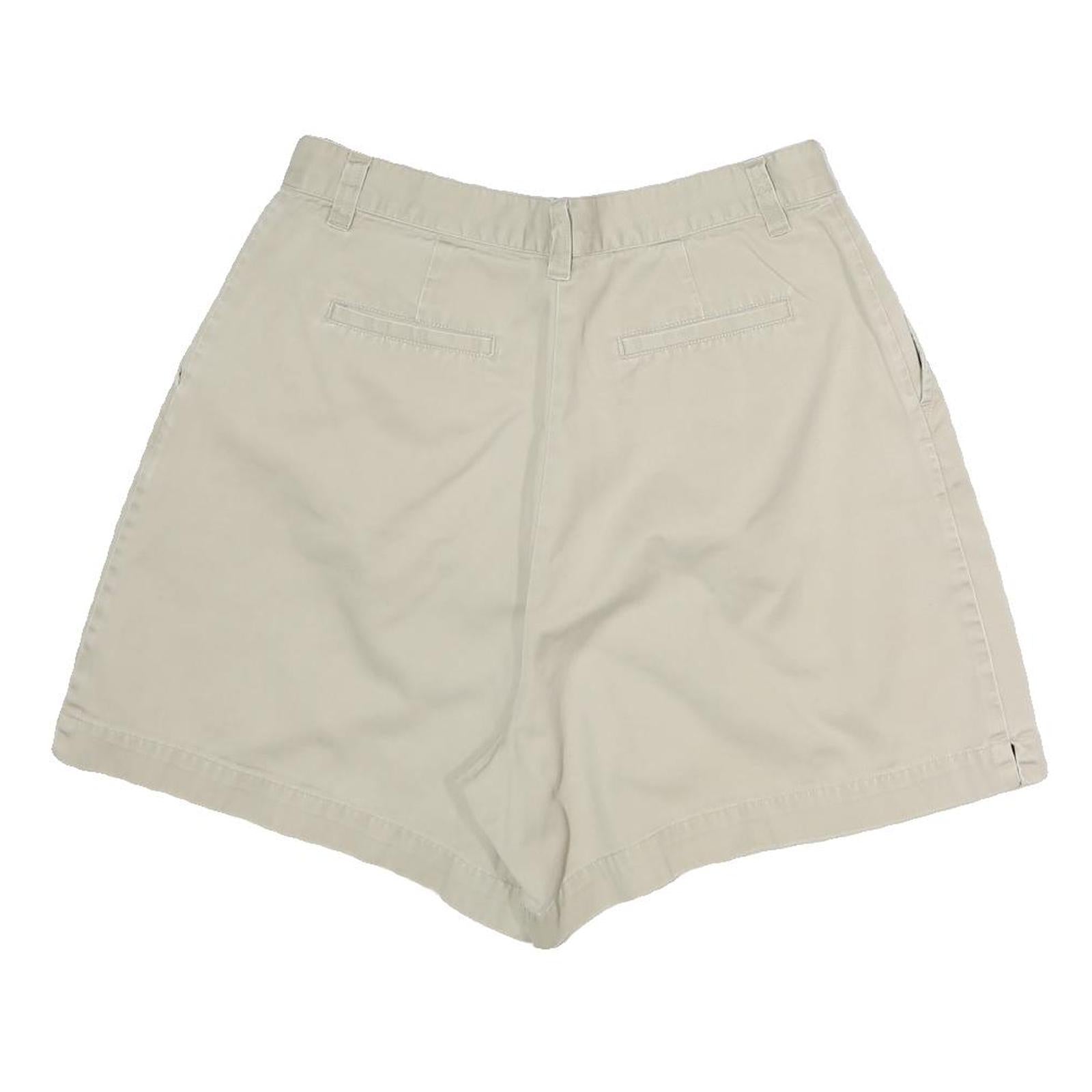 NY & CO Womens Shorts Beige Casual Plain M W28 Lightweight Cotton Blend