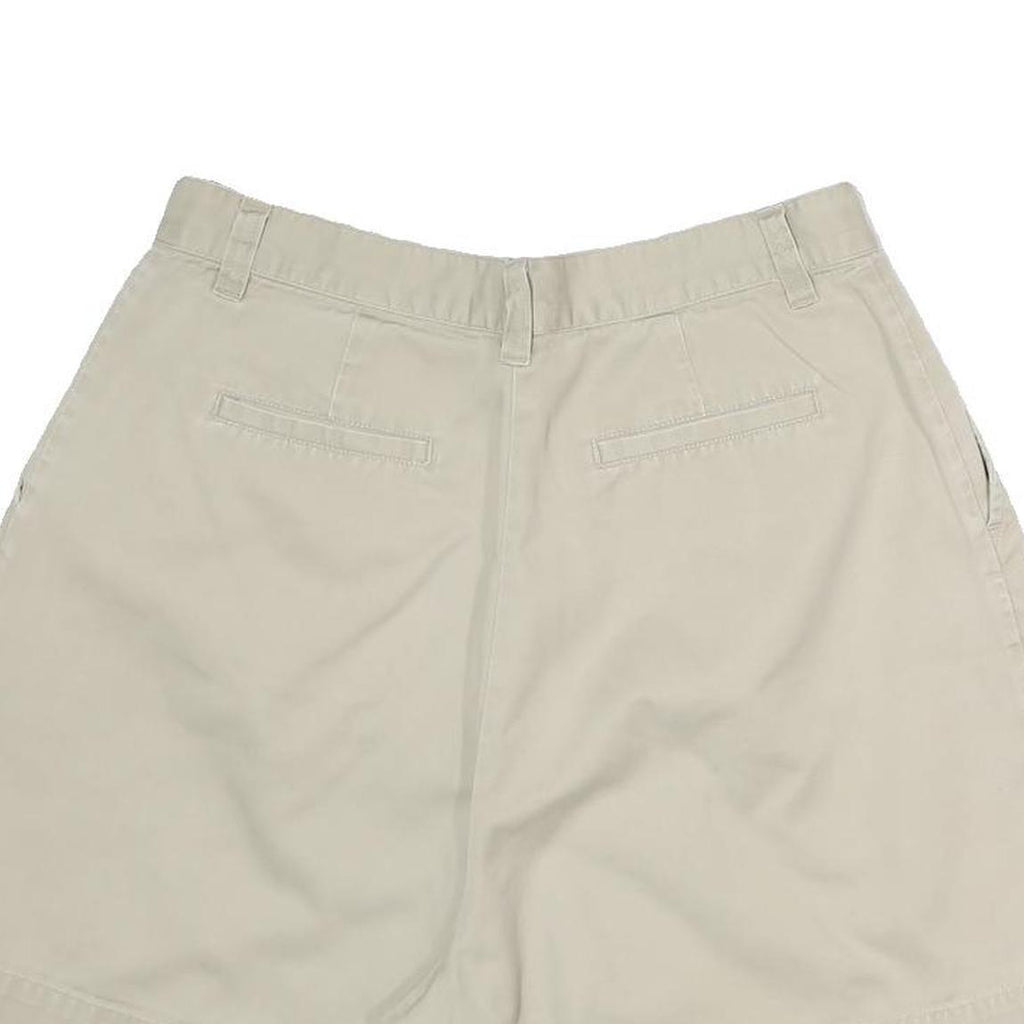 NY & CO Womens Shorts Beige Casual Plain M W28 Lightweight Cotton Blend