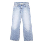 CARHARTT Womens Jeans Blue Loose Straight Denim Light W28 L31 Casual Workwear