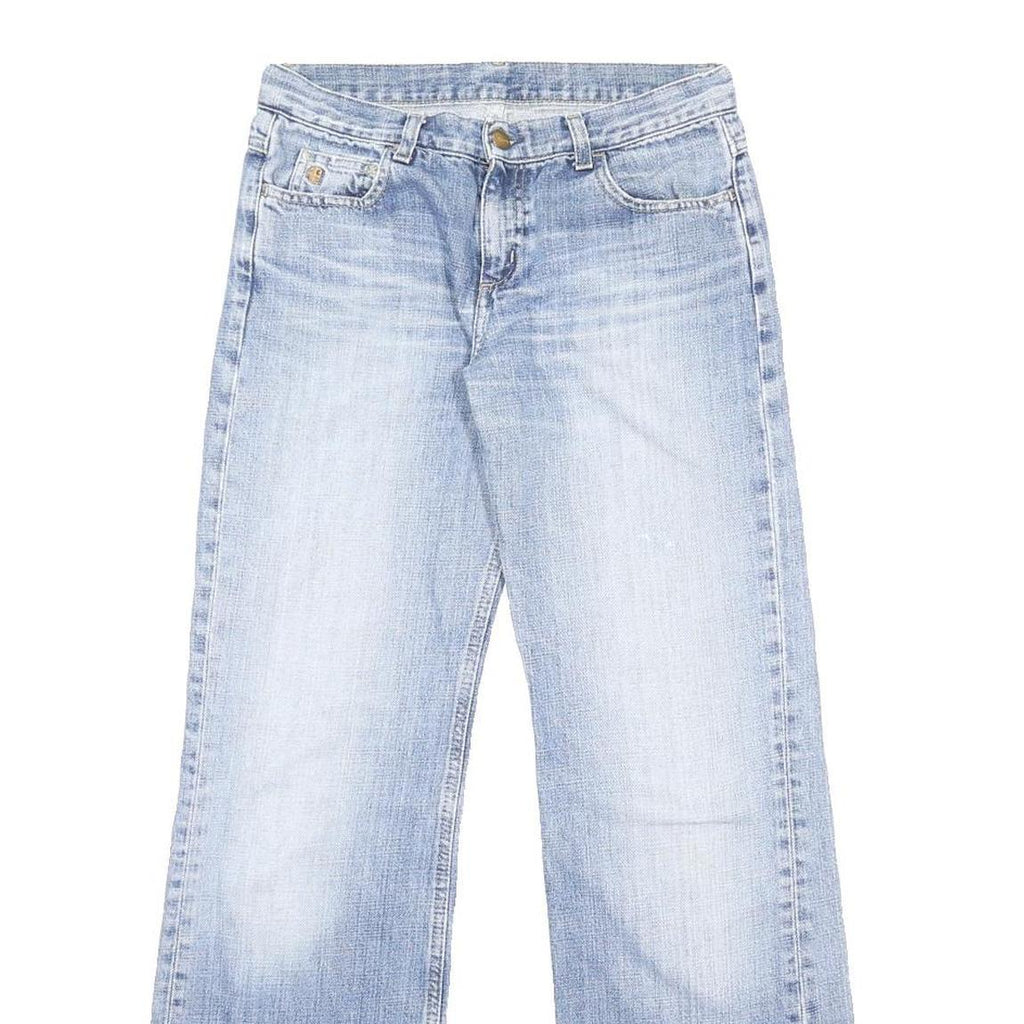 CARHARTT Womens Jeans Blue Loose Straight Denim Light W28 L31 Casual Workwear