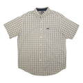 CHAPS RALPH LAUREN Mens Beige Checked Short Sleeve Shirt L Casual Cotton