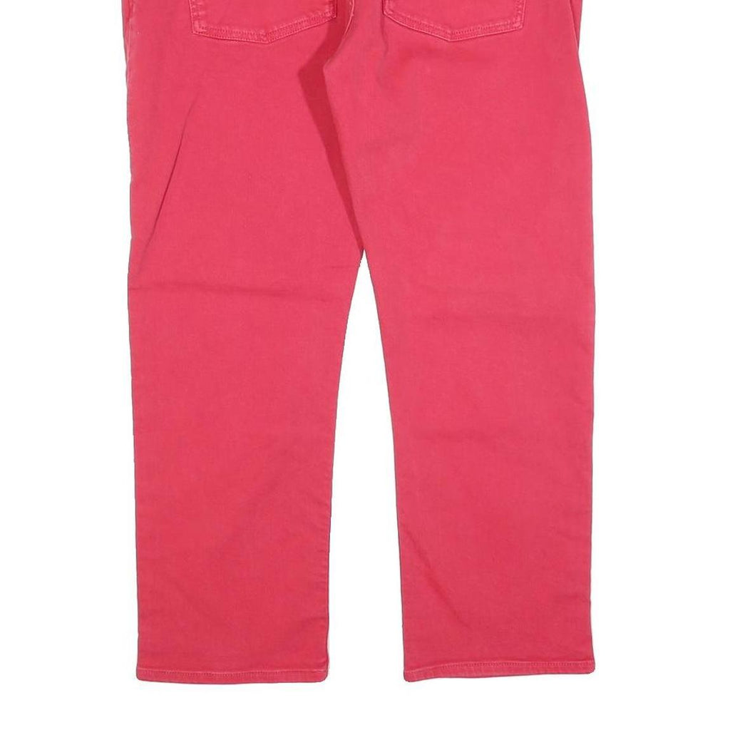 TOMMY JEANS Womens Slim Red Jeans Denim W34 L24 Classic Cotton Blend Zip