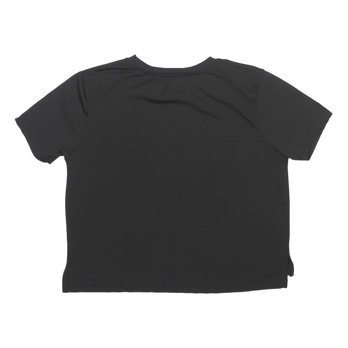 NIKE Womens Black Logo Print T-Shirt S Short Sleeve Crew Neck Sports Casual