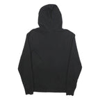 REEBOK Mens Black Hoodie M Cotton Blend Pullover Logo Print Casual