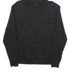 REEBOK Mens Black Hoodie M Cotton Blend Pullover Logo Print Casual