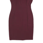 CALVIN KLEIN Womens Maroon Bodycon Polyester Blend Sleeveless Midi Dress M