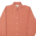 TOMMY HILFIGER Mens Shirt Orange Check Long Sleeve S