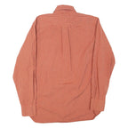 TOMMY HILFIGER Mens Shirt Orange Check Long Sleeve S